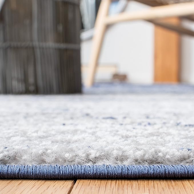 SAFAVIEH Adirondack Collection Runner Rug - 2'6" x 6', Navy & Grey, Modern Ombre Design, Non Shedding & Easy to Clean, Ideal for Hallway, Foyer, Kitchen, Entryway, Bedroom (ADR113E)
