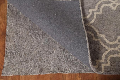 Modern Collection 8 x 8 Moroccan Trellis Area Rug, All-Over/Geometric Wool Carpet for Home Décor, Living Room, Dining Room, and Bedroom