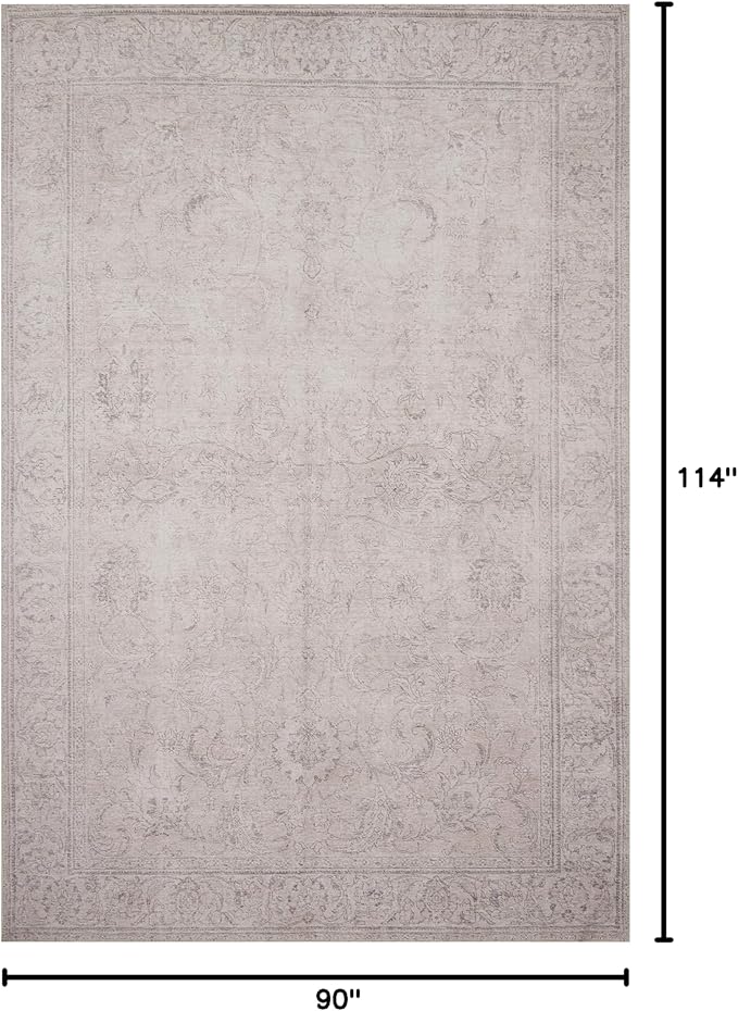 Loloi Loren Collection LQ-12 Sand 7'-6" x 9'-6" Area Rug