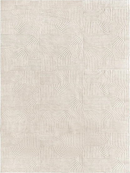 Pauwer 9x12 Washable Area Rugs for Living Room Modern Beige Solid Color Soft Fluffy Rugs for Bedroom Non Slip Boho Accent Indoor Mat Floor Carpet Cover for Kids Room Dining Room Kitchen Office