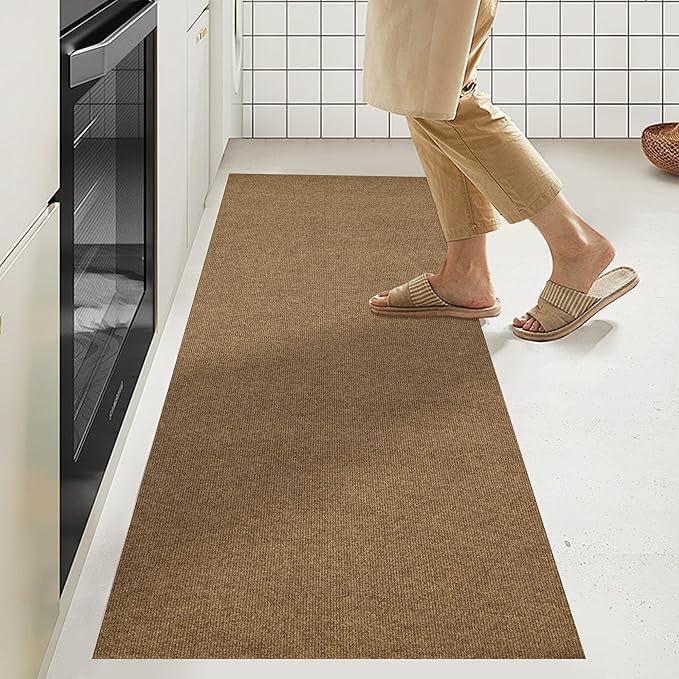 jxgzyy Runner Rugs 2'11" x 9'10", Non Slip Entrance Doormat, Thickness Indoor Outdoor Carpet Runner with Rubber Backing, Waterproof Custom Size Heavy Duty Floor Mat for Hallway Laundry Patio Kitchen