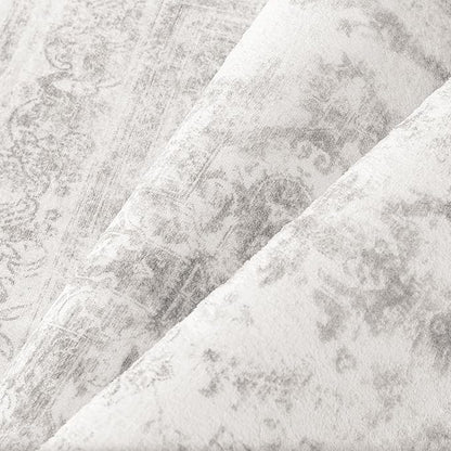 Runner Rug 2x10 Washable Light Gray Hallway Runner Vintage Boho Medallion Non Slip Grey Distressed Retro Carpet Indoor Low Pile Long Soft Rug for Kitchen Entryway Bedroom Bathroom Laundry