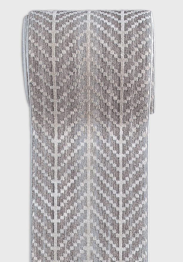 Well Woven Custom Size Hallway & Stair Runner- Harlow Rhodes Taupe 31 Inches Wide x 12 Feet Long Runner (31" x 12') Runner Rug - Contemporary Design, Ultra-Soft, Easy-Clean