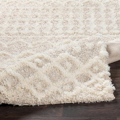 Livabliss Hapsburg Moroccan Shag Area Rug, 6'7" x 9'6", Beige