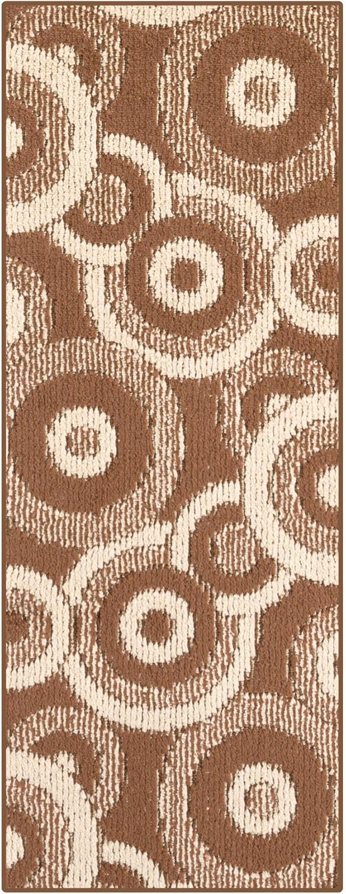 30 ft Extra Long Brown Hallway Runner Rug | Non-Slip & Machine Washable | Custom Cut to Size 2'3" x 30' (Runner) | REMNAZ