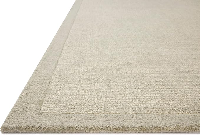 Loloi Magnolia Home by Joanna Gaines Henley Collection HNY-01 Ivory/Silver 2'-6" x 9'-6" Runner Rug
