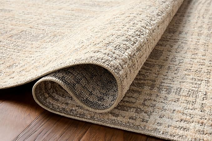 Loloi Amber Lewis Bexley Collection BEX-07 Natural/Dove 2'-7" x 8'-0" Runner Rug Neutral, Textured, Living, Bedroom, Dining, Carpet