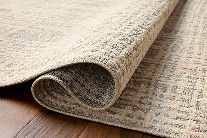 Loloi Amber Lewis Bexley Collection BEX-07 Natural/Dove 9' x 13' Area Rug Neutral, Textured, Living, Bedroom, Dining, Carpet