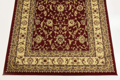 Unique Loom Voyage Collection Traditional Oriental Classic Intricate Design Area Rug (4' 0 x 4' 0 Square, Red/Gold)