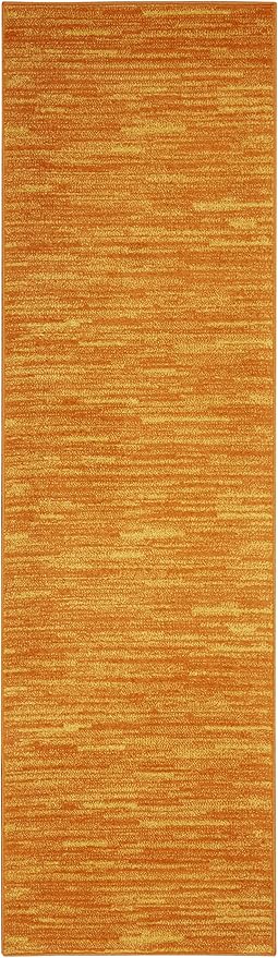 Nourison Home Nourison Essentials Sunburst 2'2" x 14' Area Rug - Easy Clean, Non Shedding, Bed Room, Living Room, Dining Room, Kitchen (14' Runner)