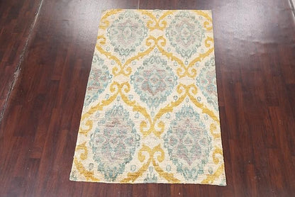 Rug Source Transitional Collection 5x8 Oushak Area Rug, Hand Knotted Beige & Ivories All-Over Rug, Oriental Jute Carpet for Bedroom, Living Room, Dining Room