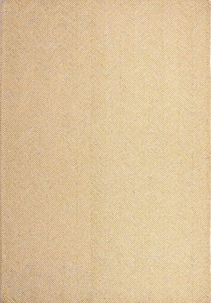 Modern Herringbone Chevron Collection Handcrafted Wool Area Rug - Durable, Zigzag Pattern, for High Traffic, Contemporary Design for Living Room, Bedroom, Dining Room Decor (Butter Yellow, 2.6' x 10')