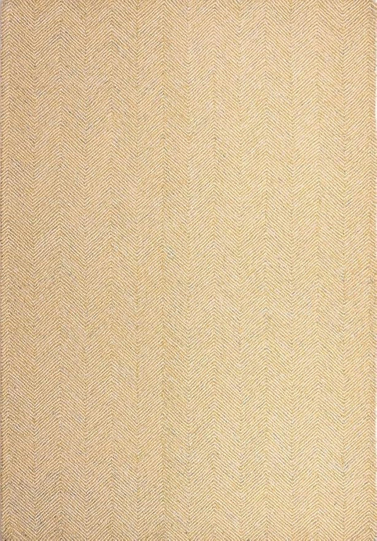 Modern Herringbone Chevron Collection Handcrafted Wool Area Rug - Durable, Zigzag Pattern, for High Traffic, Contemporary Design for Living Room, Bedroom, Dining Room Decor (Butter Yellow, 10' x 12')