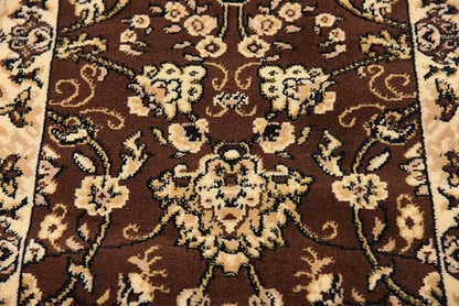 Unique Loom Sialk Hill Collection Area Rug - Washington (2' 2" x 8' 2" Runner Brown/Black)