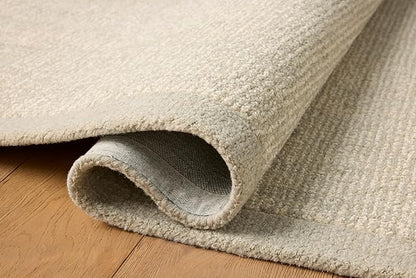 Loloi Magnolia Home by Joanna Gaines Henley Collection HNY-01 Ivory/Silver 7'-9" x 9'-9" Area Rug
