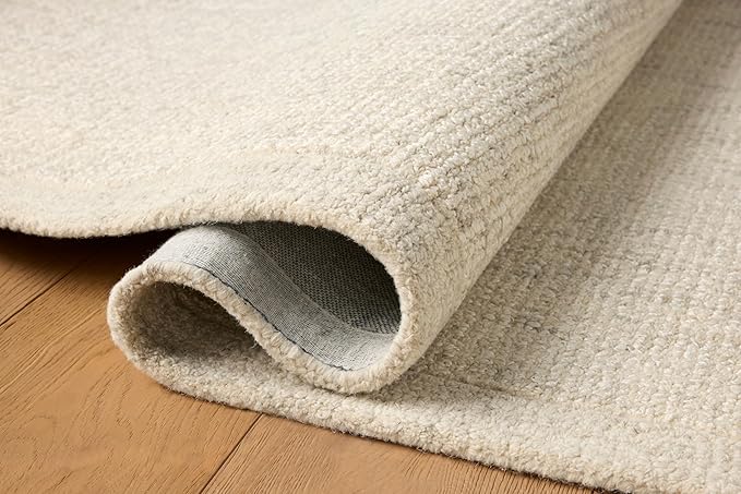 Loloi Magnolia Home by Joanna Gaines Henley Collection HNY-01 Ivory/Smoke 3'-6" x 5'-6" Accent Rug
