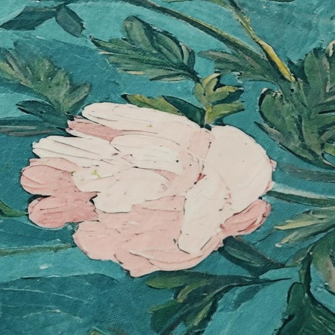 5x7 Floral Rugs, Modern Washable Flower Pattern Area Rug for Bedroom, Soft Large Non-Slip Door Mat Carpet for Living Room Office Dining Room - Teal Flower