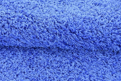 Unique Loom Solid Shag Collection Area Rug (8' x 11' Rectangle, Periwinkle Blue)