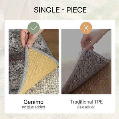 GENIMO No Crease Non Slip 8x10 Area Rugs for Living Room, Craft Woven Modern Abstract Rug, Soft Floor Carpet, Single-Piece Rugs for Bedroom, Dining Room, Office, Dark Gray Brown
