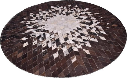 Round Area Rug – Soft and Durable Floor Mat for Living Room, Bedroom, or Entryway – Non-Slip Modern Carpet for Home Decor & Interior Styling(White 3X3)