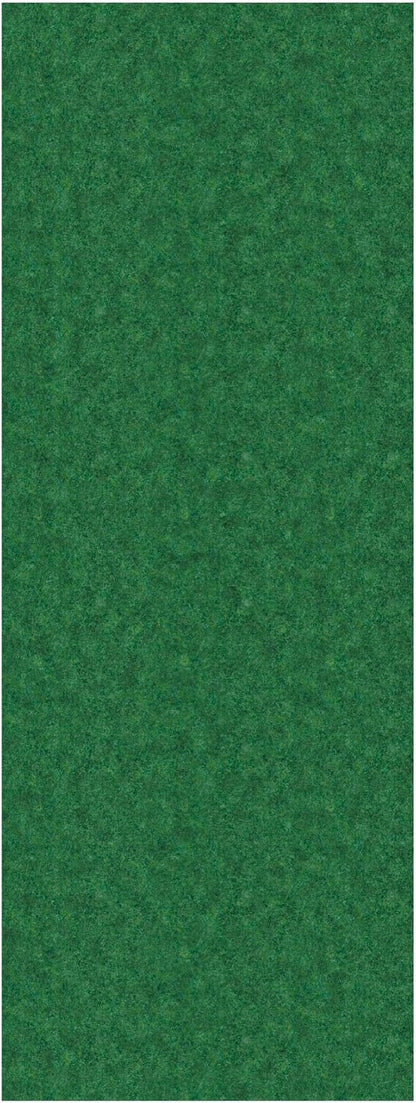 Ottomanson 2'7" x 40' Hallway Runner with Scraper Pile - Extra Durable Non-Slip Rug Mat for Indoor & Outdoor Use - Ideal for Kitchen, Entryway & Garage - High-Traffic Carpet, Green
