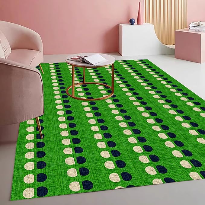 Layered Circle Geometric Rug Modern Abstract Morandi Color Pattern Area Rugs for Living Room Nursery Bedroom Dining Room Green and Black Beige 4x6 Deco Indoor Carpet Hallway Kitchen Mat