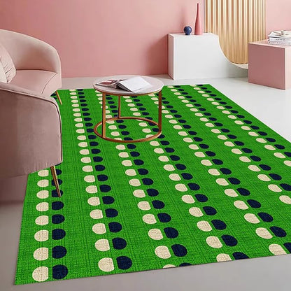 Layered Circle Geometric Rug Modern Abstract Morandi Color Pattern Area Rugs for Living Room Nursery Bedroom Dining Room Green and Black Beige 2x3 Deco Indoor Carpet Hallway Kitchen Mat