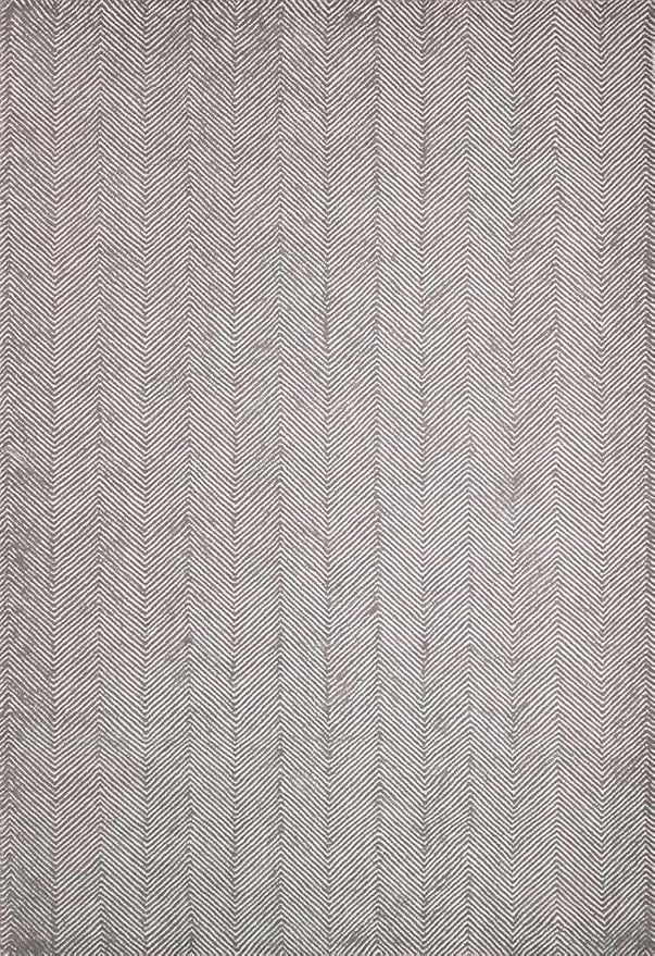 Modern Herringbone Chevron Collection Handcrafted Wool Area Rug - Durable, Zigzag Pattern, for High Traffic, Contemporary Design for Living Room, Bedroom, Dining Room Decor (Smoke Grey, 9' x 12')