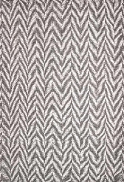 Modern Herringbone Chevron Collection Handcrafted Wool Area Rug - Durable, Zigzag Pattern, for High Traffic, Contemporary Design for Living Room, Bedroom, Dining Room Decor (Smoke Grey, 5' x 5')