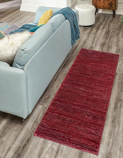 Unique Loom Finsbury Collection Area Rug - Kate (2' x 6' 1" Runner, Red)