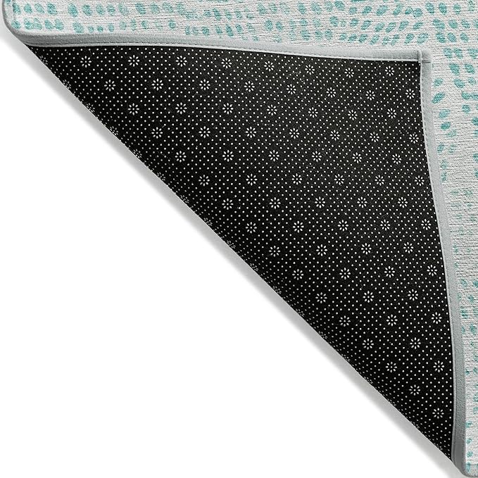 Addison Rugs Chantille ACN591 Aqua 2'6" x 3'10" Indoor Outdoor Area Rug, Easy Clean, Machine Washable, Non Shedding, Bedroom, Living Room, Dining Room, Kitchen, Patio Rug