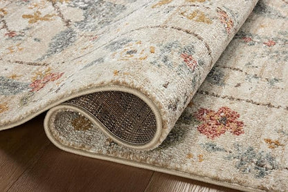 Loloi Rifle Paper Co. Laurel Collection LAU-05 Ivory 2'-8" x 8' Runner Rug