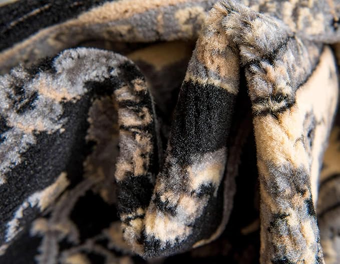 Unique Loom Sialk Hill Collection Area Rug - Washington (6' 1" x 9' Rectangle Black/Gray)