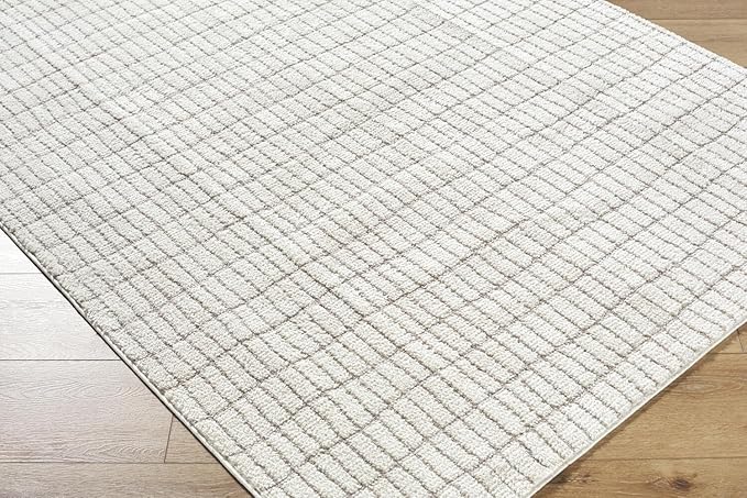 Livabliss x Our PNW Home Cascade Minimalist Striped Area Rug, 2'7" x 7'3", Ivory/Light Brown