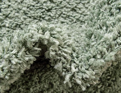 Unique Loom Davos Shag Collection Area Rug - Solid (7' 10" x 10' Rectangle, Sage)