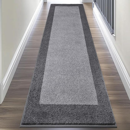 Machine Washable Kitchen Rug 24" x 96", Non Slip Kitchen Mat for Floor, Absorbent Entrance Runner Rug for Bedroom, Hallway, Bathroom, Door (Roll Packing)