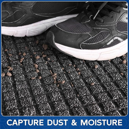 Durable Front Door Mat, 72" x 24" Heavy Duty Indoor Outdoor Doormat for Entryway, Non-Slip Rubber Backing, Stain and Fade Resistant Commercial Floor Mat for Home Office Entry