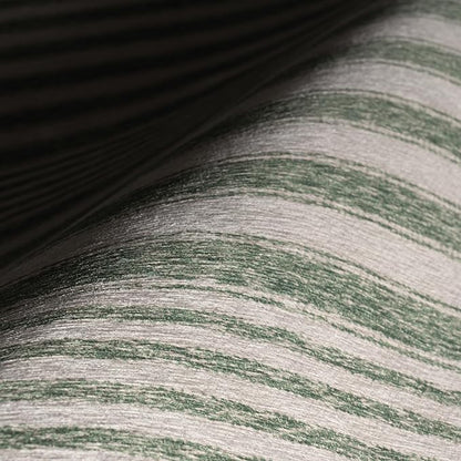 Dash & Albert Xaren Green Machine Washable Rug, 8.5 X 11.5 Feet, Green/Grey Stripe Pattern