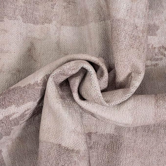 GLN Rugs Contemporary Collection - Machine Washable Area Rug, Contemporary Washable, Non Slip, Low Pile Chenille Rug, Living Room, Bedroom, Kitchen Rug (2' x 3' Abstract Tan)