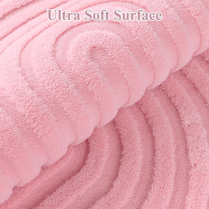 Pauwer 4ft Washable Area Rugs for Living Room Modern Pink Solid Color Soft Fluffy Rugs for Bedroom Non Slip Boho Accent Indoor Mat Floor Carpet Cover for Kids Room Dining Room Kitchen Office, Pink