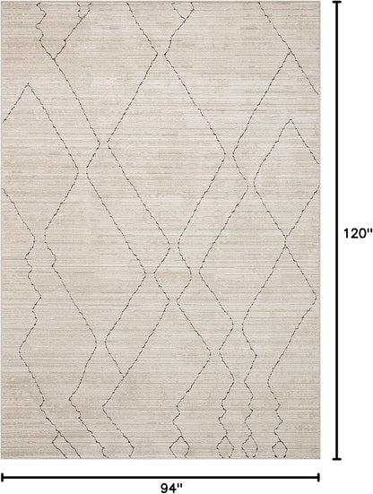 Loloi Darby Collection DAR-03 Sand/Charcoal 7'-10" x 10' Area Rug