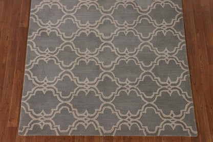 Modern Collection 5 x 8 Trellis Area Rug, All-Over/Geometric Wool Carpet for Home Décor, Living Room, Dining Room, and Bedroom