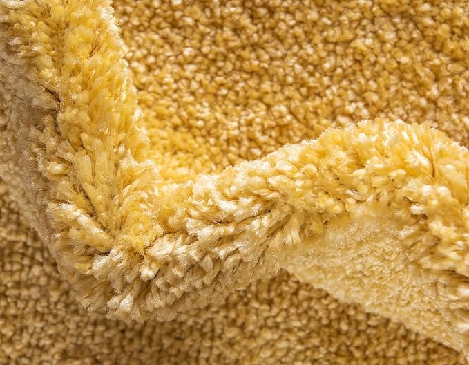 Unique Loom Solo Collection Area Rug - Calabasas (2' 2" x 6' 7" Runner, Yellow)