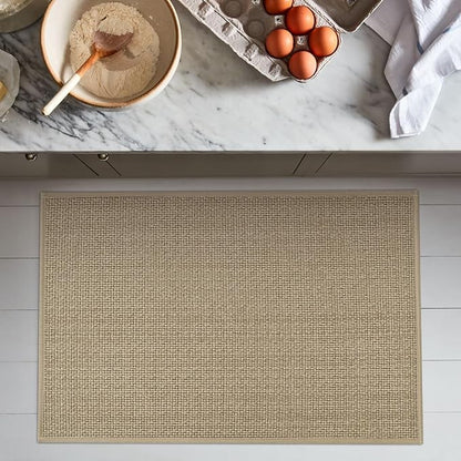 Artoid Mode Washable Non Slip Rubber Backing Kitchen Rugs Doormat, Absorbent Kitchen Floor Mats Front of Sink Kitchen Mats for Floor Home Decor 24x35 Inch