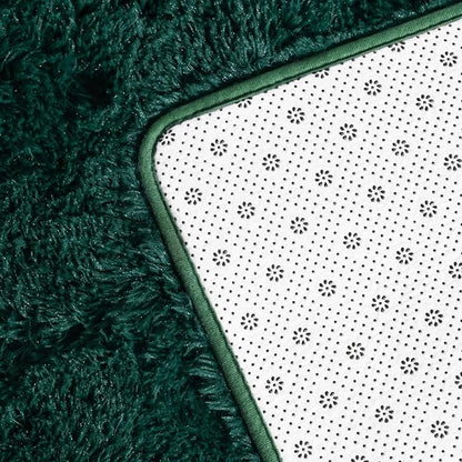 Soft Deep Green Area Rug Shaggy Rugs Fluffy Carpets for Living Room Bedroom Girls Room Nursery Home Decor, 4 X 6 Dark Green Tie-Dyed Plush Fuzzy Rugs, Shag Indoor Floor Bedside Rug