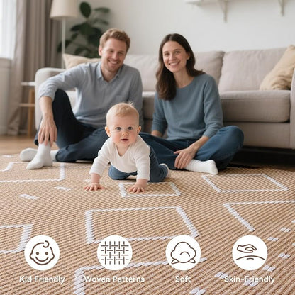 Hallway Runner Rug 2x6, Washable Kitchen Runners Non Slip, Ultra Thin Entryway Floor Mat Fit Under Door, Soft Low Pile Cotton Boho Carpet for Laundry Outdoor Bedroom