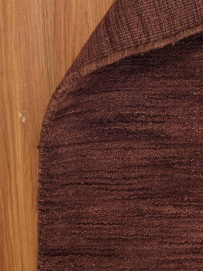 Rugsotic Carpets Hand Knotted Gabbeh Wool 10'x13' Area Rug Solid Purple L00111