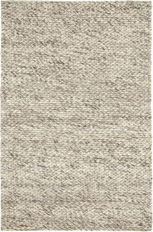 Dash & Albert Loggia Natural Handwoven Wool Rug, 5 X 8 Feet, Natural Solid Pattern - Premium Luxury Hotel Quality Soft Breathable Hypoallergenic Machine Washable Easy Care All Season Comfortable