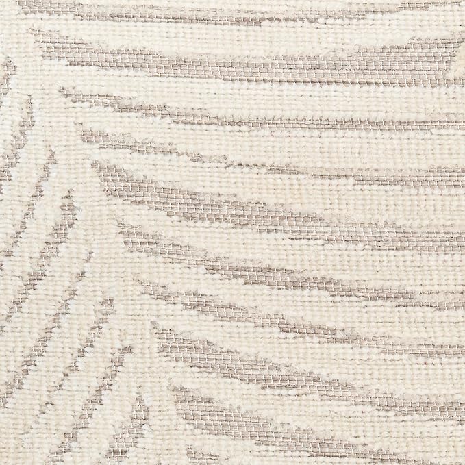 Nourison Home Suncoast Beige 4' x 6' Area Rug - Easy Clean, Non Shedding, Bed Room, Living Room, Dining Room, Kitchen (4' x 6')