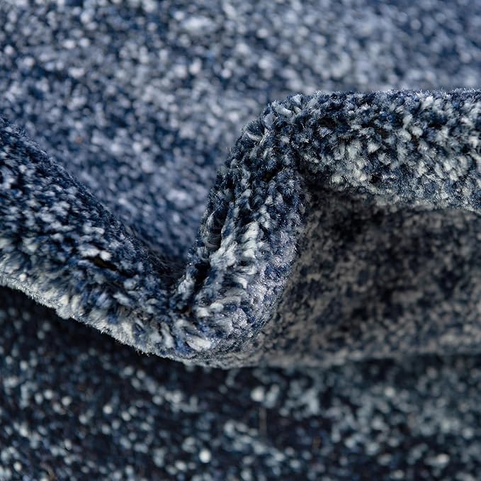 Rugs.com Angelica Collection Rug – 4' x 6' Navy Blue Medium Rug Perfect for Entryways, Kitchens, Breakfast Nooks, Accent Pieces